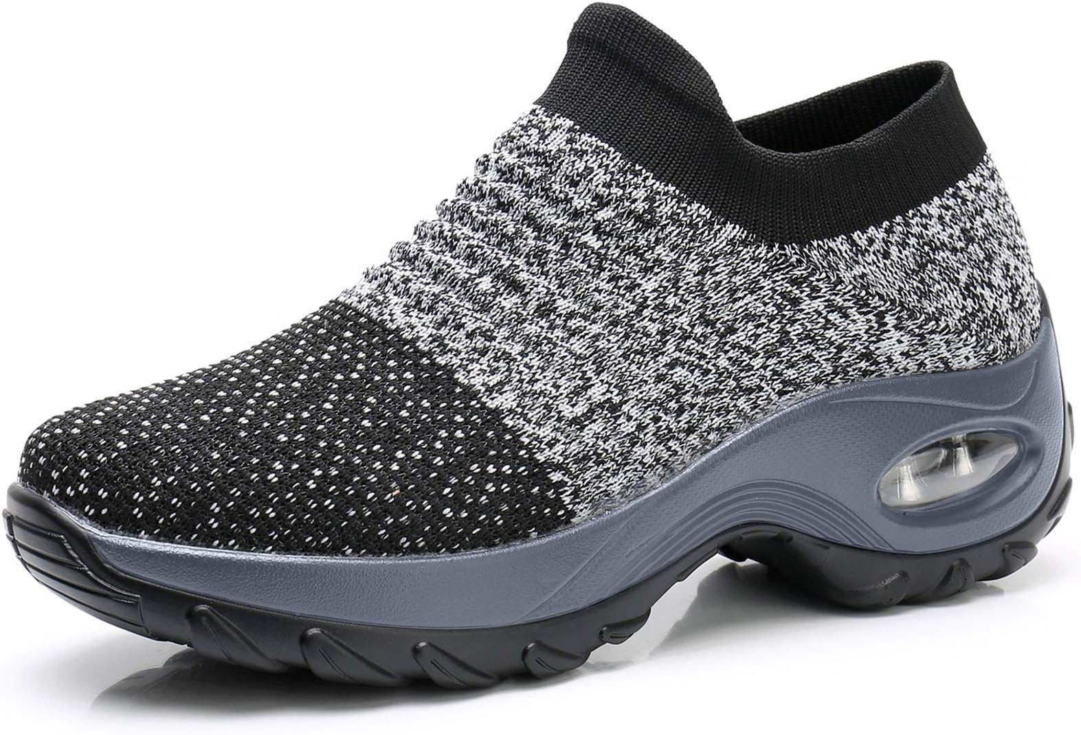 Women Slip On Walking Shoes - Mesh Breathable Sneakers Athletic Road Running Trainers