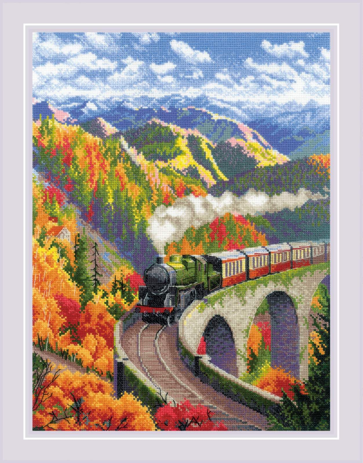 Riolis Multicolor Counted Cross Stitch Kit 2211 Autumn Express