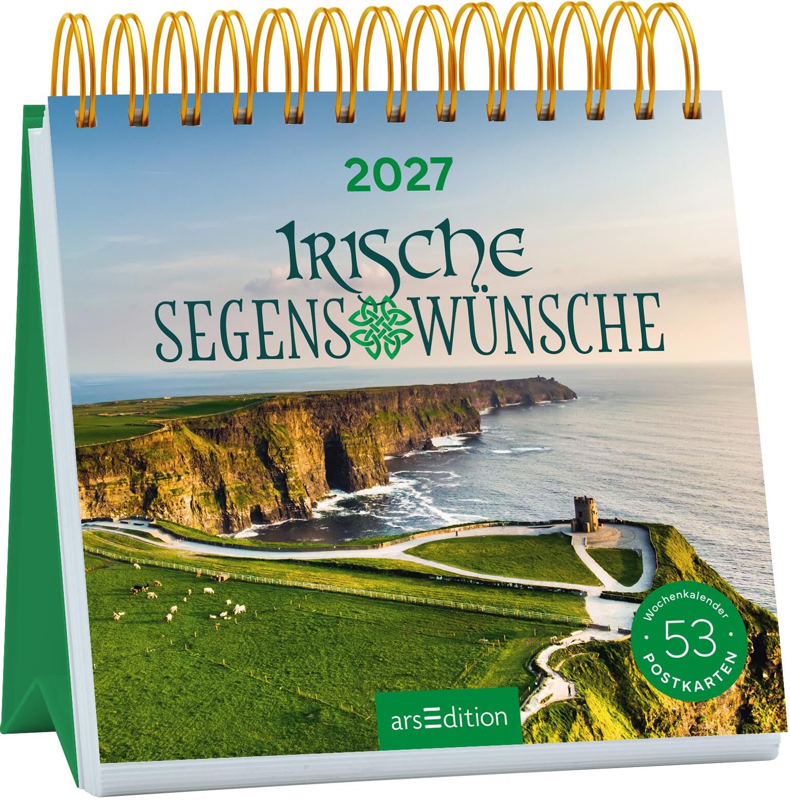 Postkartenkalender Irische Segenswünsche 2027: Wochenkalender 2027, 53 Postkarten für Sehnsuchtsmomente