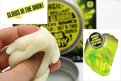 Miniatura 9 de JA-RU Masilla de laboratorio mágica que brilla en la oscuridad con contenedor de estaño (3 limos), masilla de limo loco súper suave para niños y