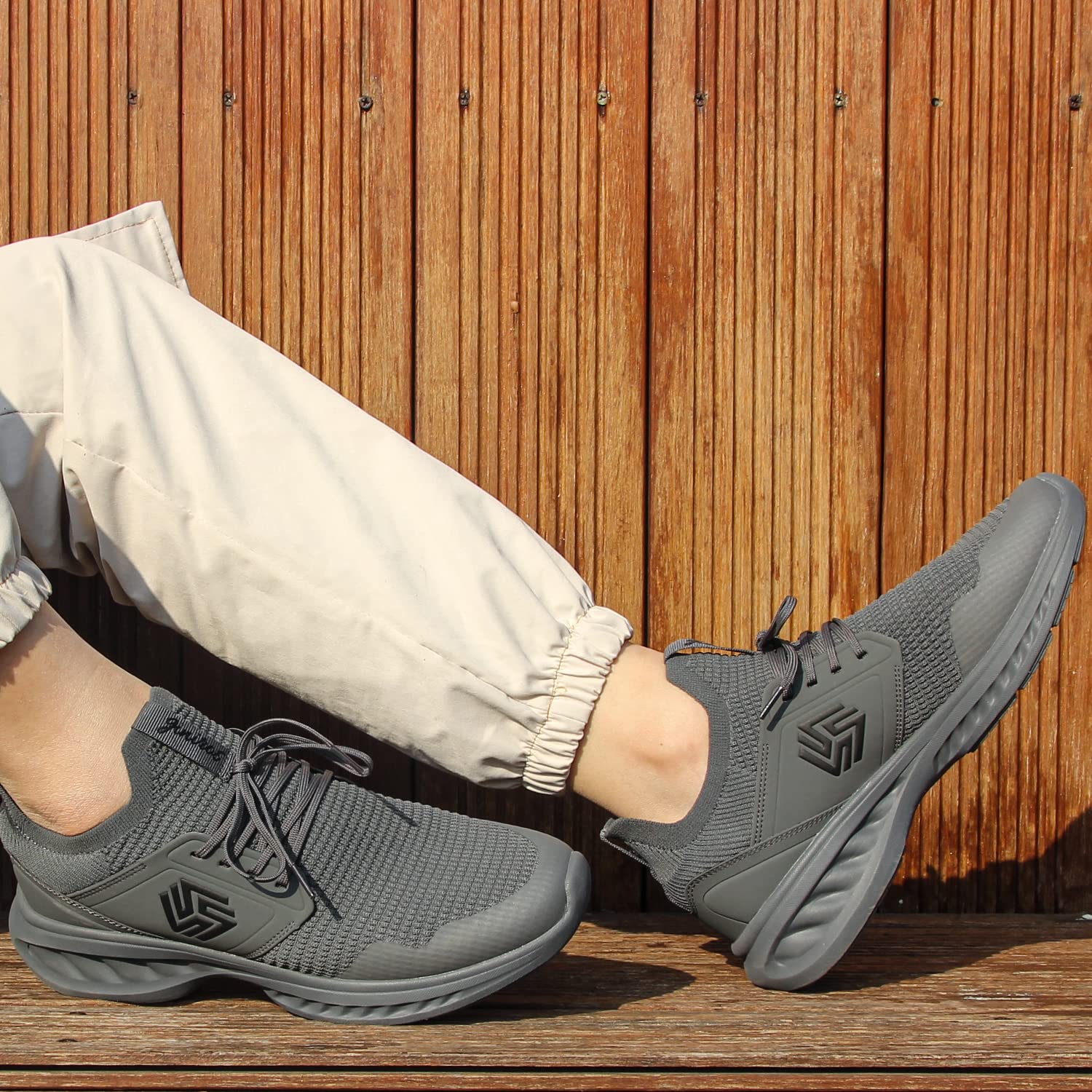 Giniros Sneakers Uomo Scarpe Running Ginnastica Corsa Camminata Leggere Traspiranti Casual Sportive Palestra Trekking Tennis Trail Mesh Basket Comode Outdoor Fitness Jogging Lavoro Scarpe