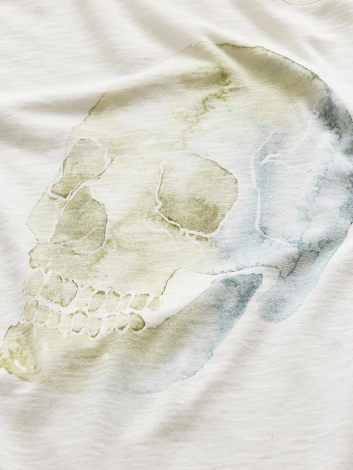 John Varvatos Men's Watercolor Skull Tee