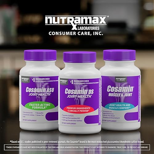 Miniatura 8 de Nutramax Laboratories Cosamin® DS Suplemento de salud articular con glucosamina y condroitina para hombres y mujeres adultos, suplemento