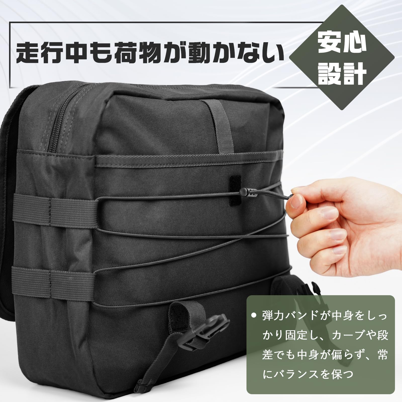 | MountNomad バイク サイドバッグ サドルバッグ 汎用 6L