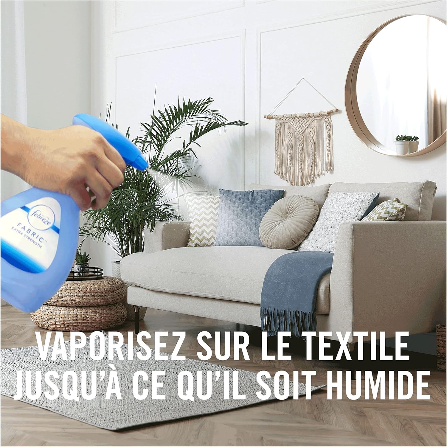 Febreze Spray deodorante tessile 2 in 1 500 ml x 8 biancheria fresca