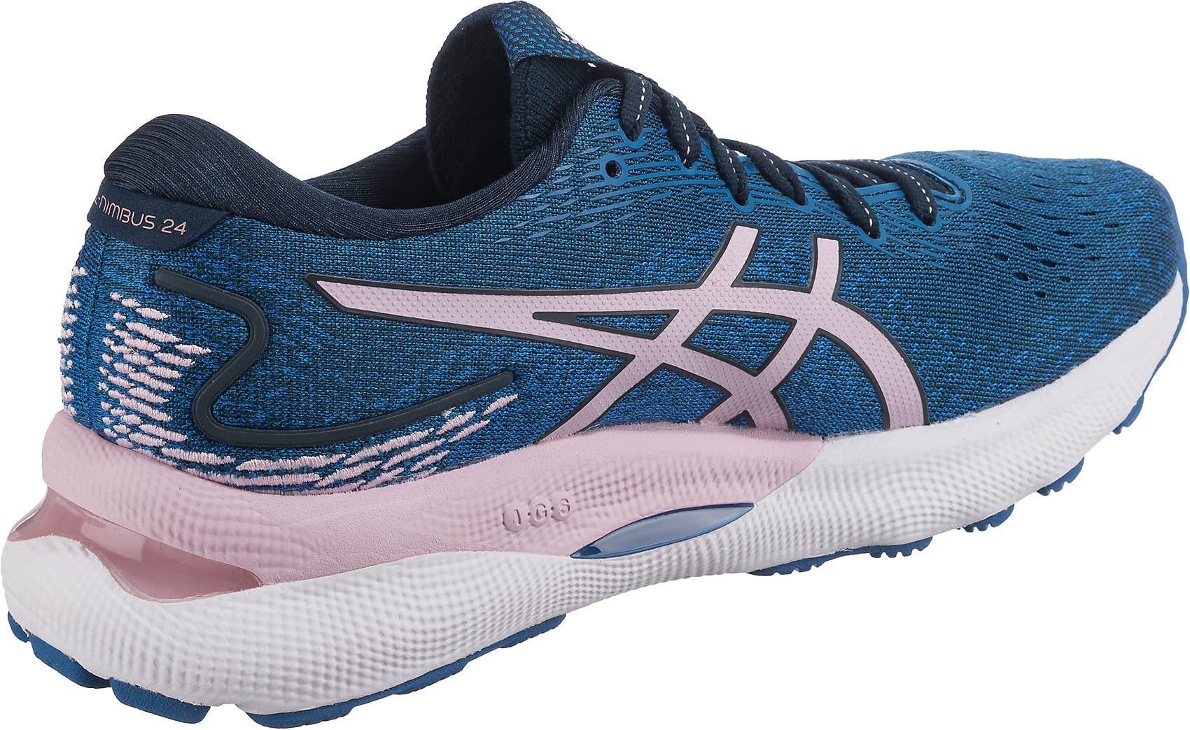 Asics Nimbus 24 Buty do biegania Szosowego dla Kobiet Niebieski Róowy 40 EU