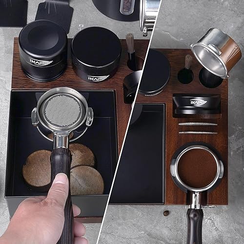 Miniatura 6 de IKAPE V5 - Caja organizadora de café expreso para almacenamiento de 51, 54, 2.283 in, distribuidor, portafiltro y accesorios de pantalla de disco,