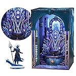 MiniCity Book Nook Kit - DIY Miniature House Kit for Adults, Teens and Beginners, Dollhouse Booknook Library Tiny House Bookshelf Decor, Gifts for Family, Friends (Throne of Aqua)