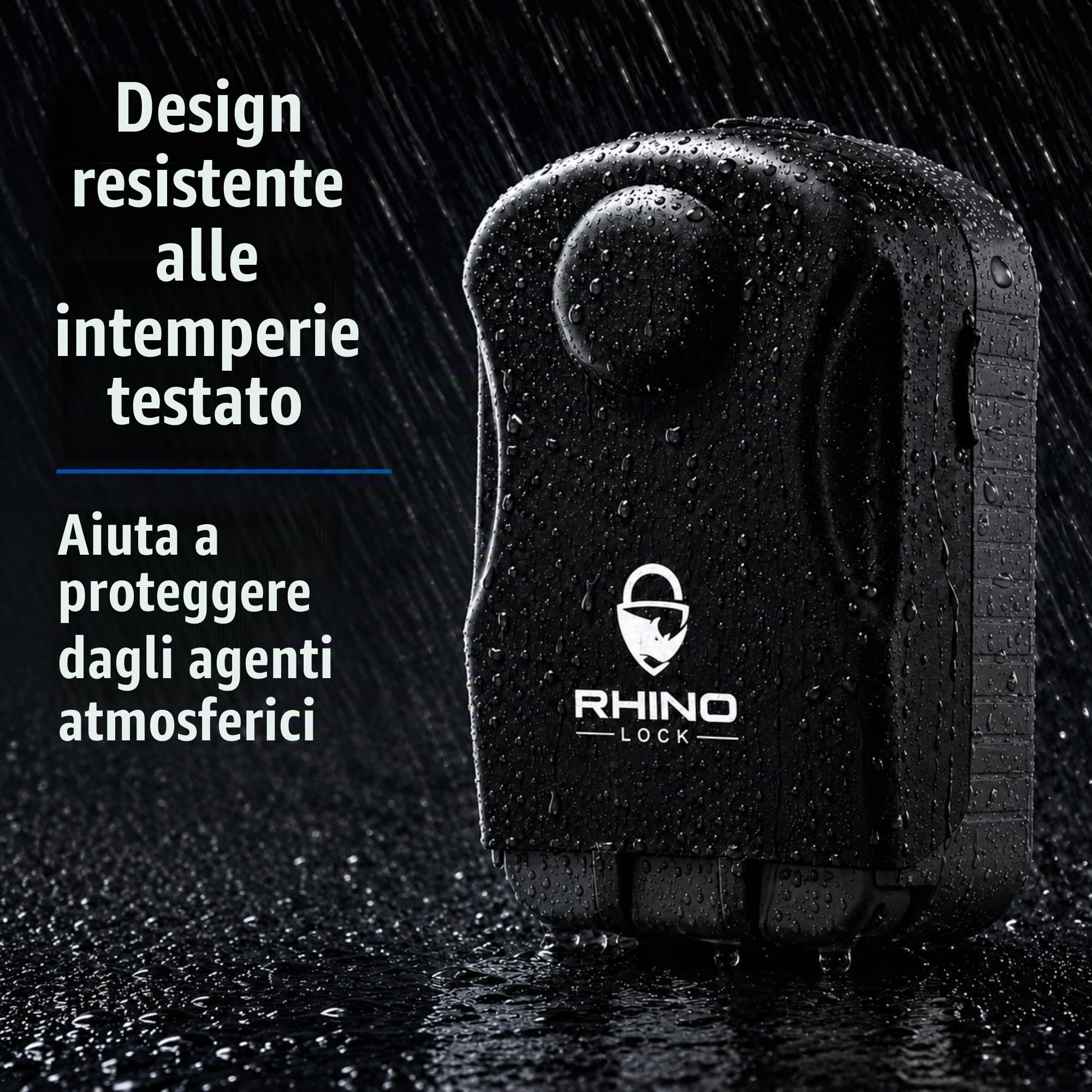 Cassaforte con chiave combinata da parete/Cassetta di sicurezza - Ampia memoria interna per chiavi con serratura a 4 cifre, accesso con chiave di emergenza e sistema di recupero codice brevettato