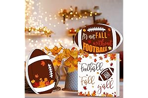 Jetec 3 Pcs Fall Football Decor