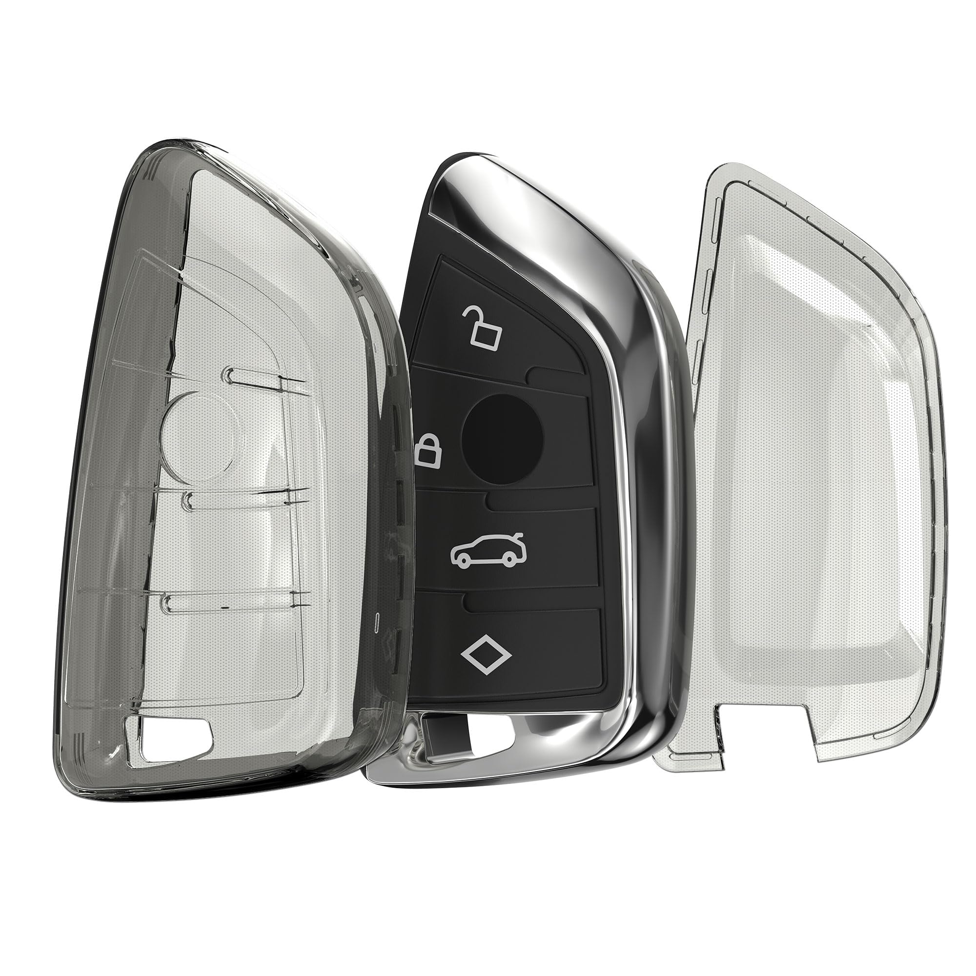 Custodia Telecomando Mini Cooper - Cover TPU Trasparente Per Chiave Smart Key 3 Tasti - Foto 9