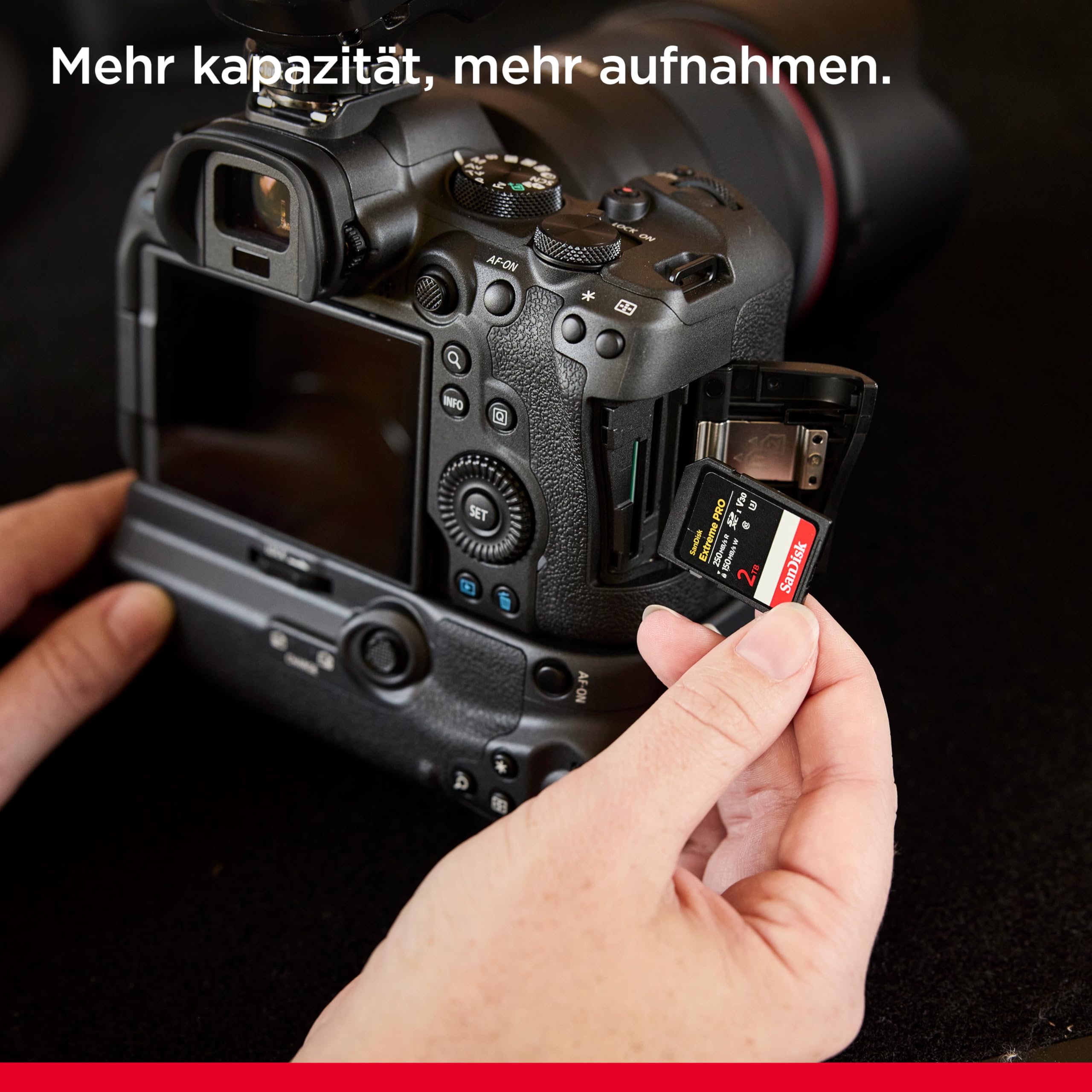 SanDisk Extreme PRO Extreme PRO SDXC UHS-I Speicherkarte 2TB (V30, Übertragungsgeschwindigkeit bis zu 250 MB/s, U3, 4K UHD Videos) SanDisk QuickFlow-Technologie, temeperaturebeständig