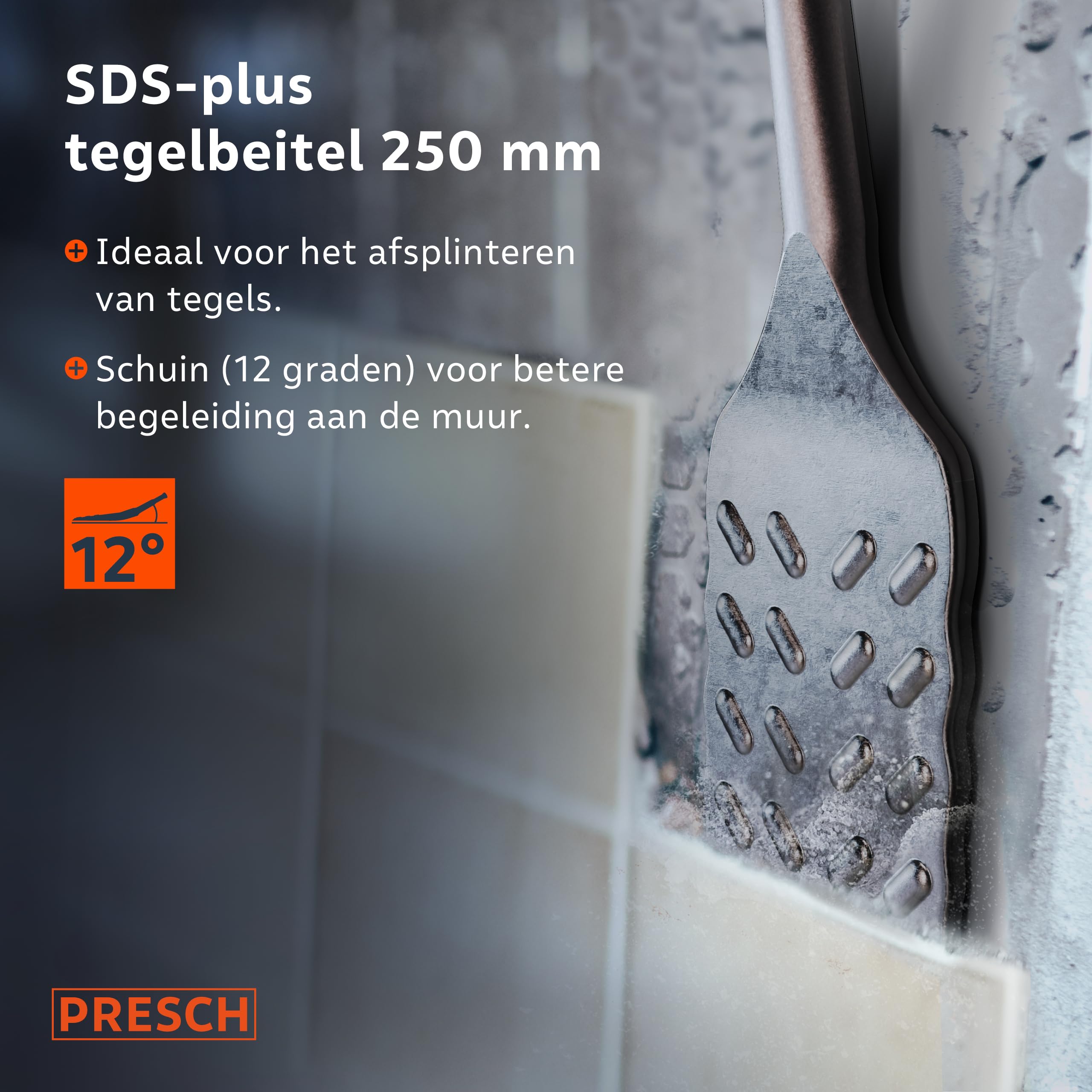 Rotec Sds-Plus Spadebeitel Gebogen, 60X250 - De Boer