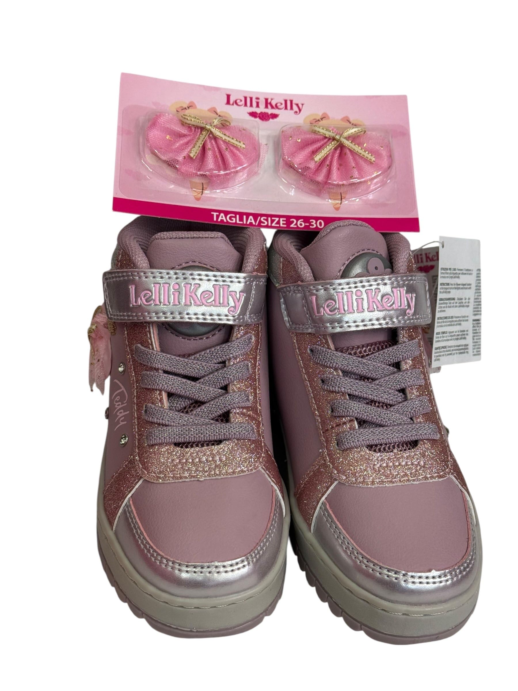 Lelli Kelly Scarpa Mid Mille Stelle Dance Orsetto tutù Intercambiabile LKAA5210 con Jingle e luci (Rosa Cipria, Sistema Taglie Calzature EU, Adolescente, Numero, Media, 32)