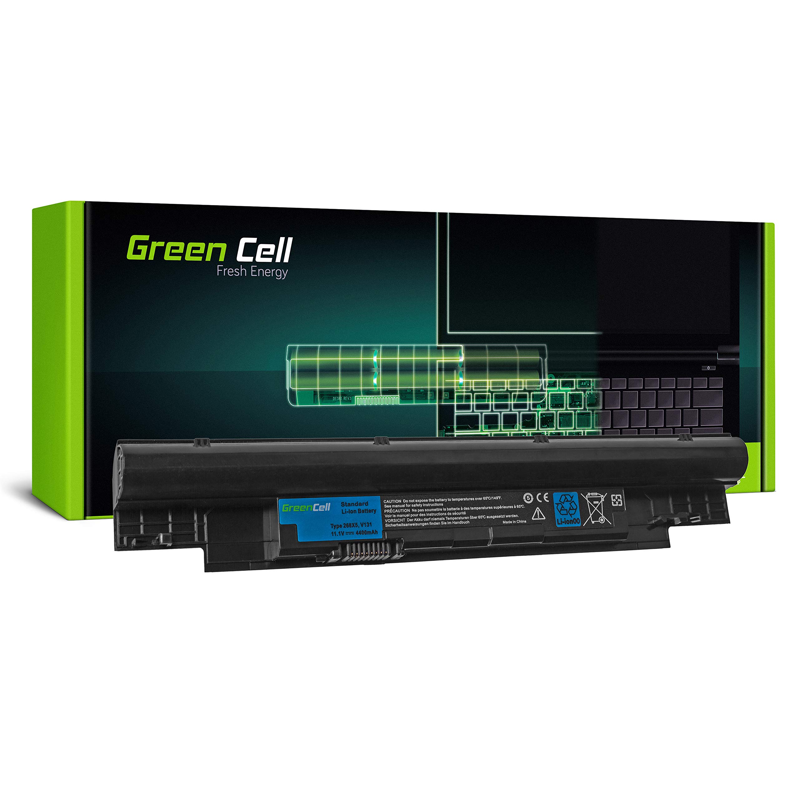 Batería portátil DELL Vostro V131 Green Cell para trabajar sin cables en cafeterías 8