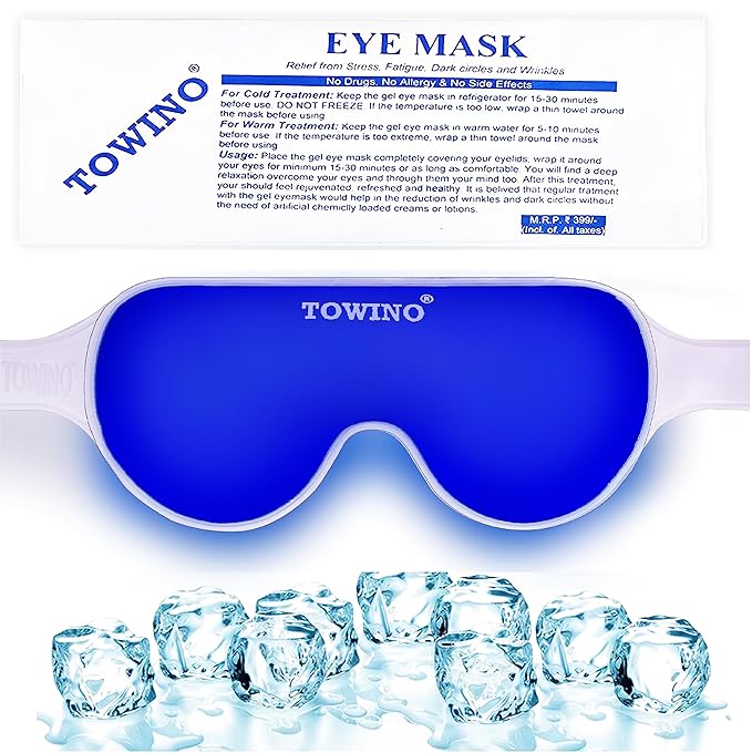 TOWINO® Cooling Gel Relaxing Eye Mask Gel Eye Mask for Dark Circles