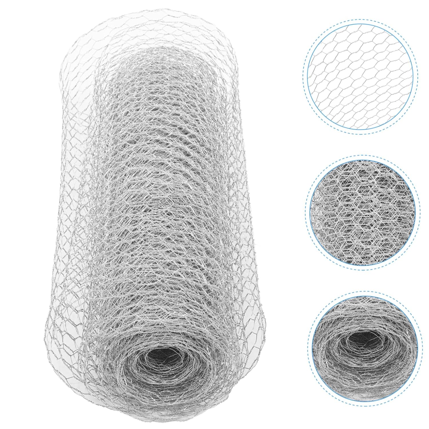 1roll Wire Net for Poultry Fencing Hexagonal Chicken Wire Mesh for Livestock Garden Netting for Chickens and Plant