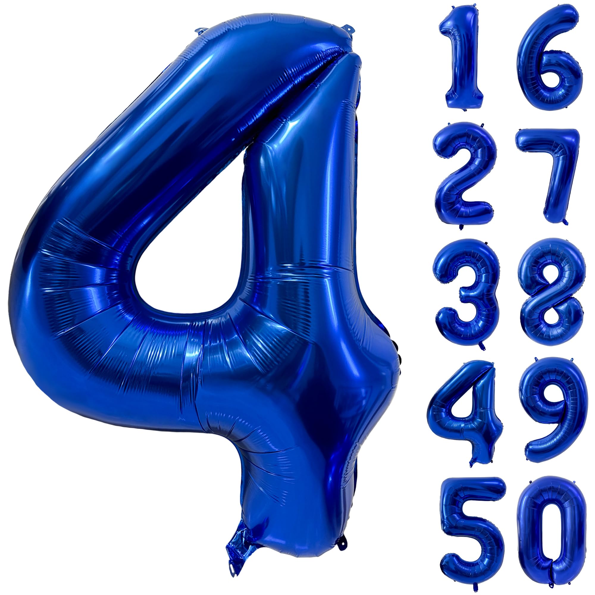 Red 0 balloon 40 Inch Giant Helium Foil Number 0 to 9 Red Balloon Birthday Wedding Party Digital Decorations (Number 0) — view 145