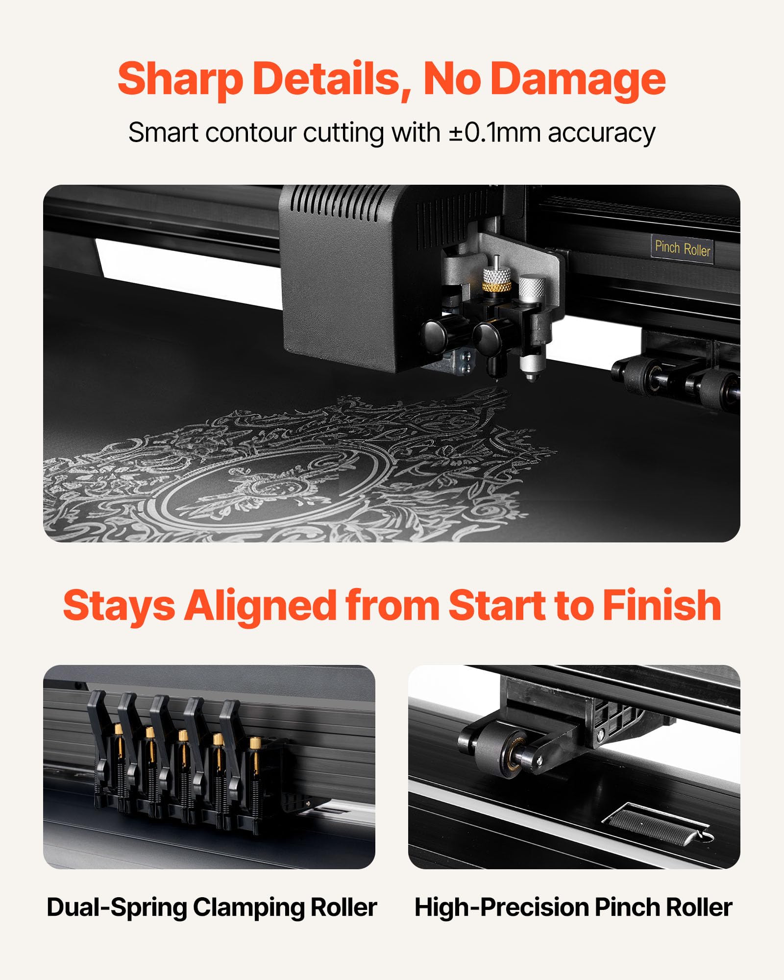 VEVOR Vinylschneidemaschine mit 135 cm max. Zufuhrbreite & Doppelklingen & LED-Anzeige, Plottermaschine Vinyl-Schneideplotter-Set mit Signmaster-Software, kompatibel mit Windows und macOS