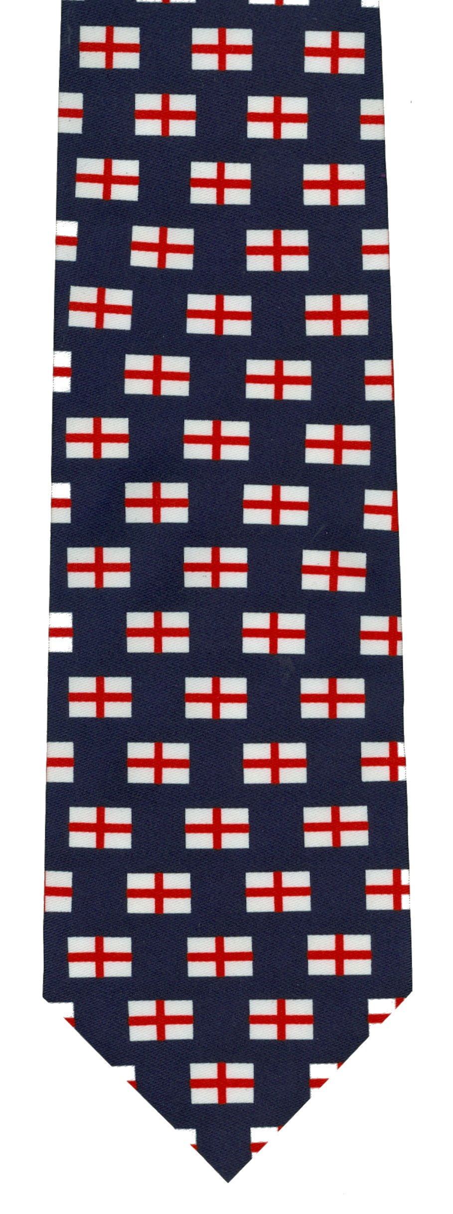Senlak Men's Blue England Tie With St George Cross Design