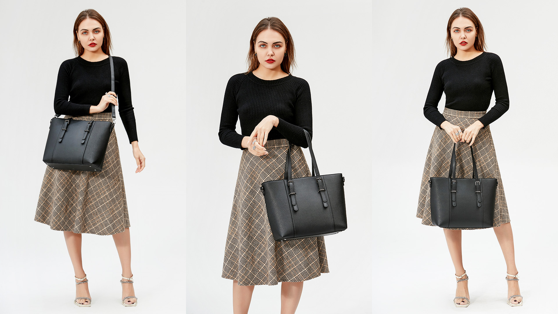 Bolso Tote Satchel para Mujer con Asa y Correa miniatura 7