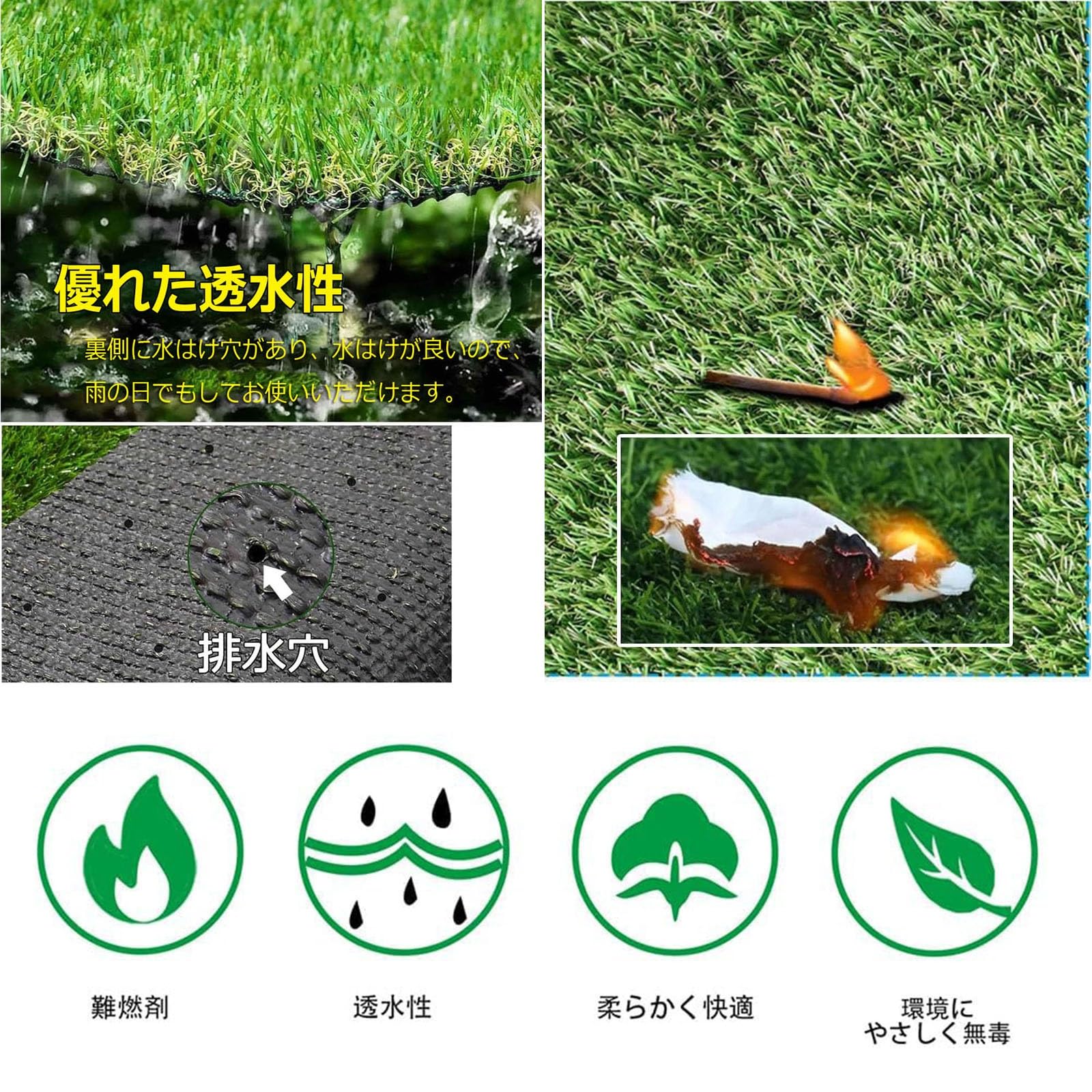人工芝 緑色 ロール状 Amazon | 日本製 人工芝 ロール91cm巾×20M巻 | 人工芝