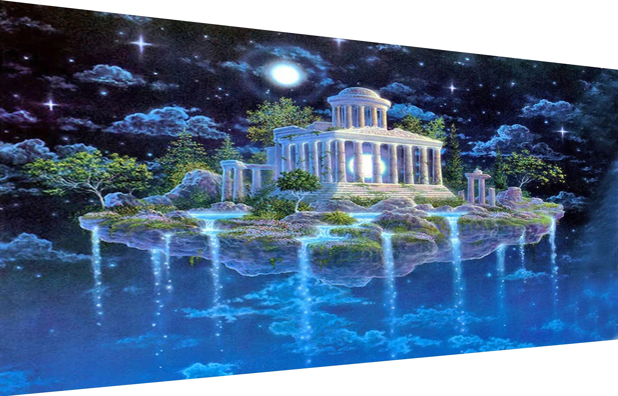 YALKIN 5D Diamond Painting Großes XXL 40x70cm Diamant Painting Bilder Hängender Garten Diamond Art Erwachsene Full DIY Diamant Kunst Malerei Stickerei Set Kreuzstich Bilder Home Wand Dekor