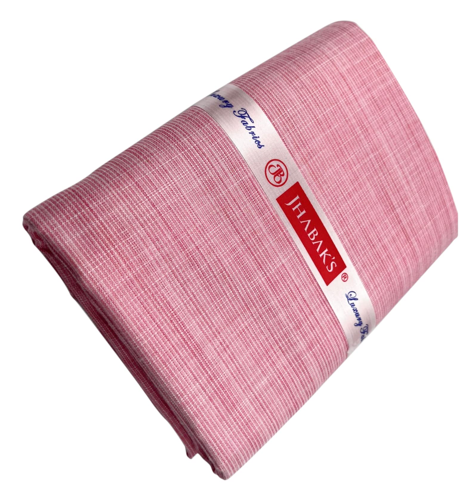 JHABAK'S Untitched Shirt and Trouser Fabric- Cotton Blend Material- 2.25m Shirt Cloth- 1.20m Pant Piece (Baby Pink) 3
