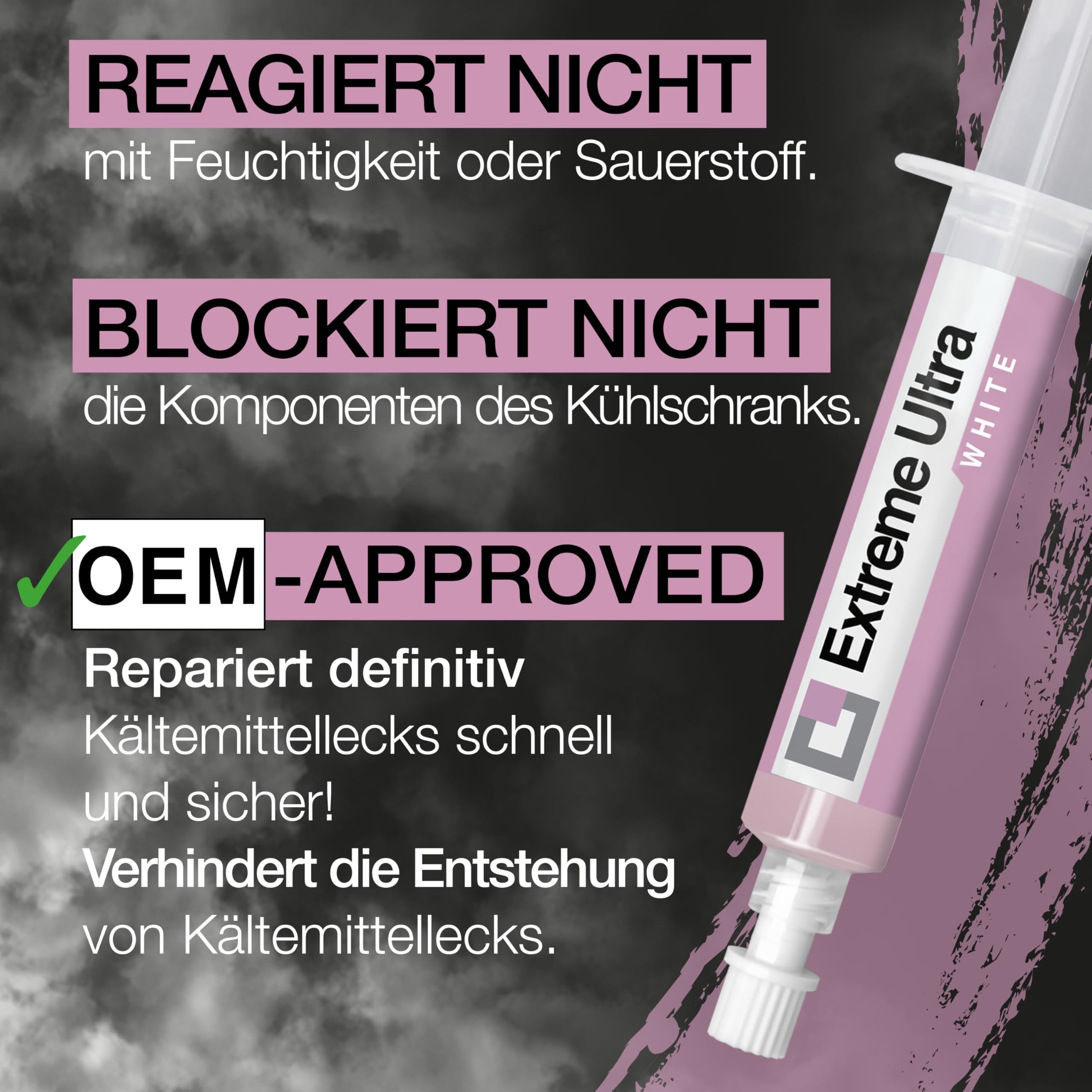 ERRECOM Extreme Ultra White 6 x 6 ml Turafalle für Kühlschränke mit luftdichtem Kompressor und R600 - R290 - R134a inkl. 1/4 SAE Adapter