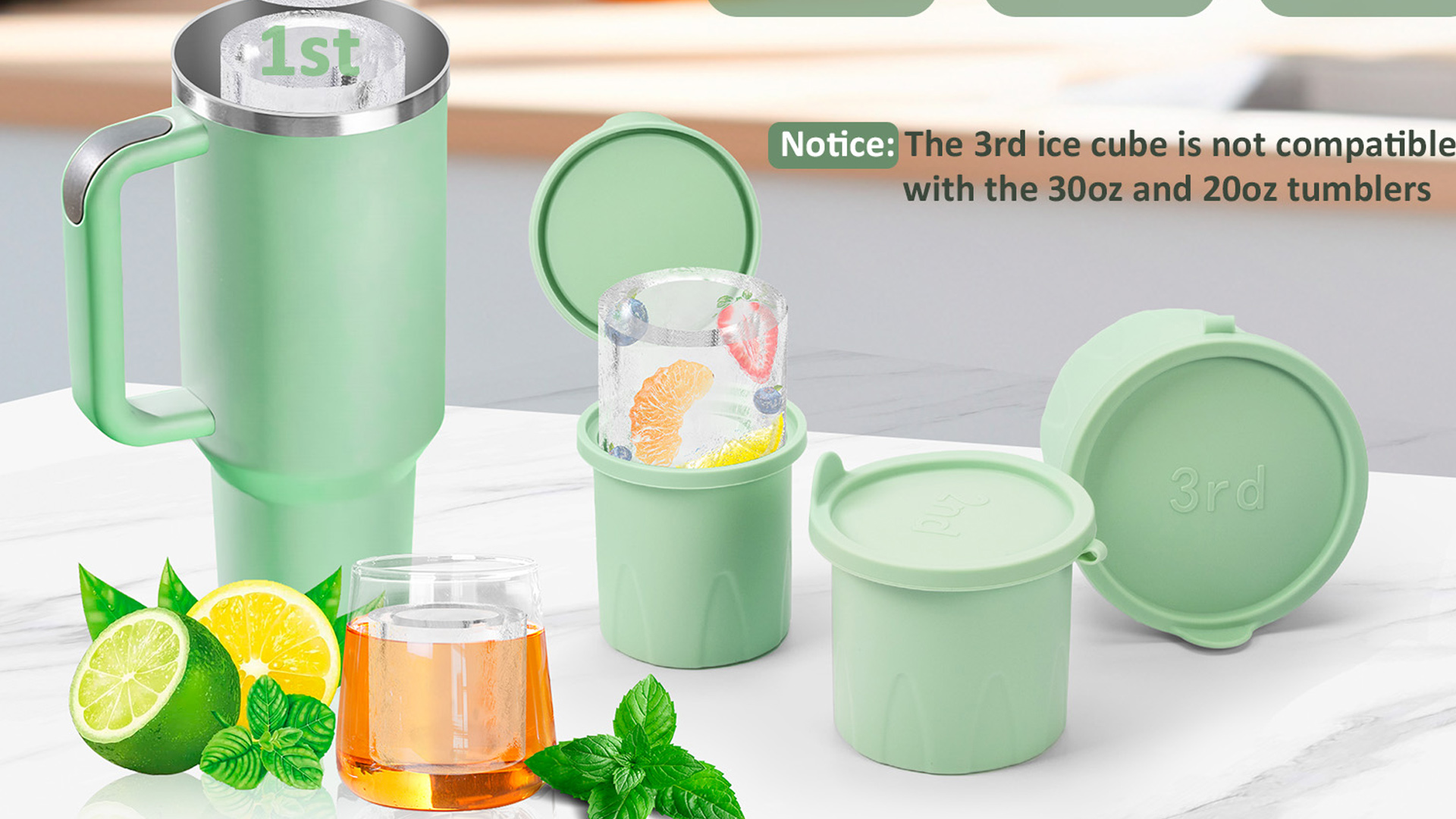 Generic Bac à Glaçons Pour Tasse Stanley, Moules à Glaçons En