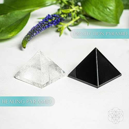Miniatura 2 de Conscious Items - Pirámide de cuarzo transparente - Las pirámides del poder - La pirámide curativa - Pirámide de cristal - Piedra preciosa pirámide