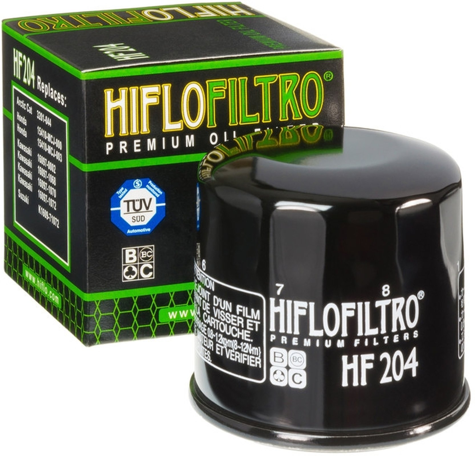 3x Filtro de aceite Yamaha MT-07 700 2014 Hiflo HF204