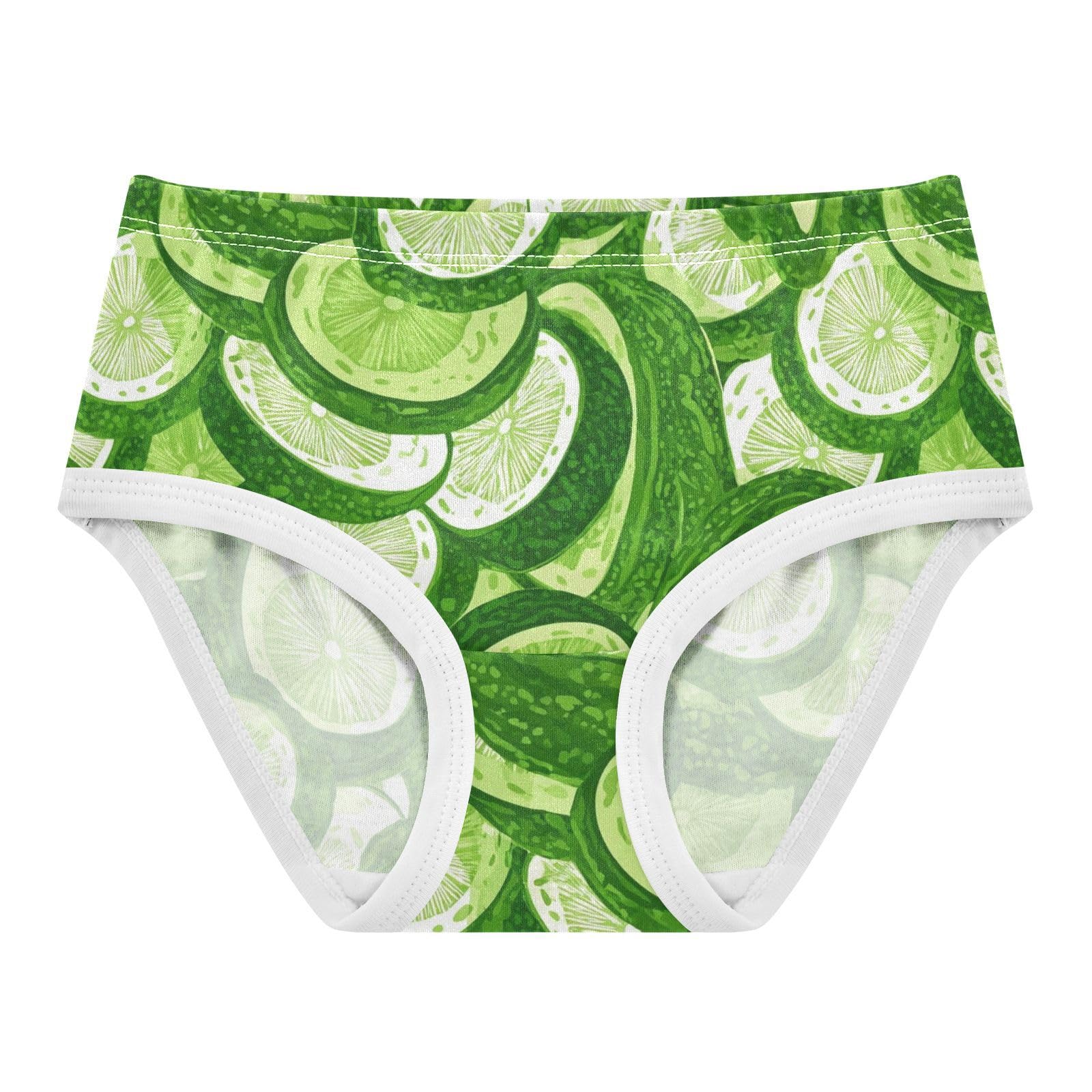 Wusikd Cucumber Girls Underwear Cotton Girls Briefs Soft Toddler Underwear 2T