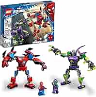 Amazon.com: JP Lego Marvel Spider-Man & Green Goblin Mech