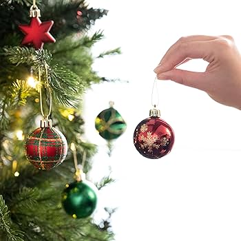 Amazon.co.jp: Valery Madelyn クリスマス オーナメント 5cm 35個 セッ