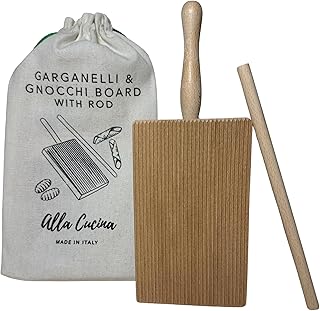 Italian Gnocchi and Garganelli Board with Rolling Pin by Verve CULTURE - Handmade in Italy