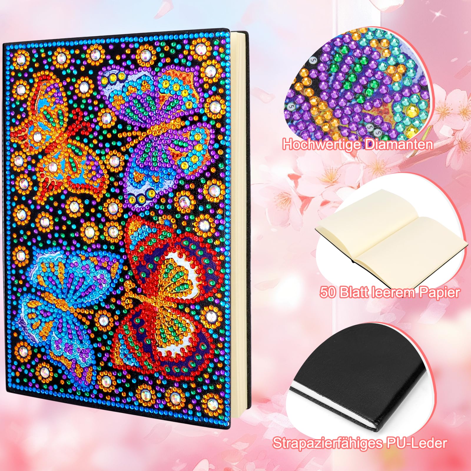 Lavoretto Fai Da Te Bambini 4 Kit Diamond Painting Per Bambine 6-12