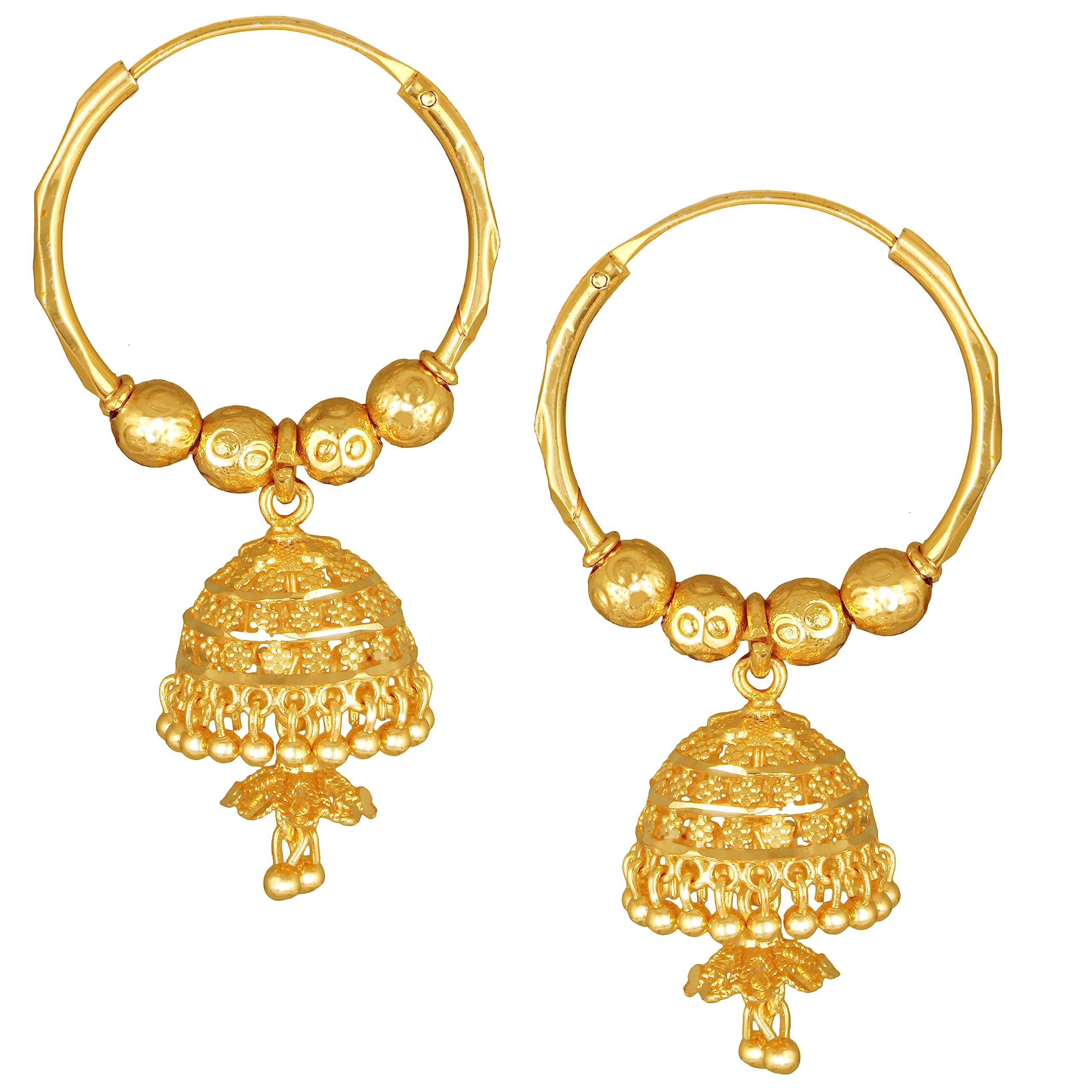 See full amazon price history chart for MEENAZ Traditional Temple Jewellery 18K One Gram Gold Ethnic Brass South Indian Screw Back Studs Meenakari Ghungroo Huggie Hoop Bali Jhumkas stylish Jhumka Earrings Set For Women girls golden-M456 MEENAZ Traditional Temple Jewellery 18K One Gram Gold Ethnic Brass South Indian Screw Back Studs Meenakari Ghungroo Huggie Hoop Bali Jhumkas stylish Jhumka Earrings Set For Women girls golden-M456 (B0CBK1L7G4) Amazon Price History, Amazon Price Tracker