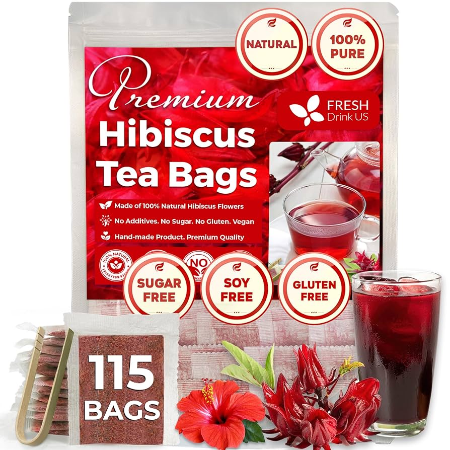 ティーリーフ　100枚 Amazon.com : LeafLea 120 Hibiscus Tea Bags, 100% Pure