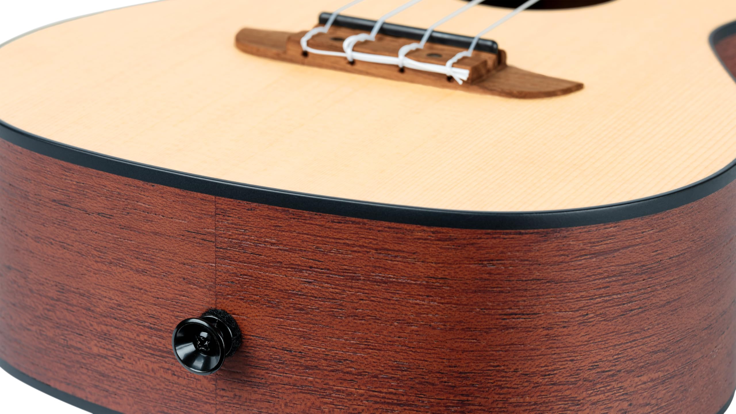 Ortega Guitars Ukulélé Concert Acoustique – Série Bonfire – Épicéa / Sapele, Naturel (RU4)