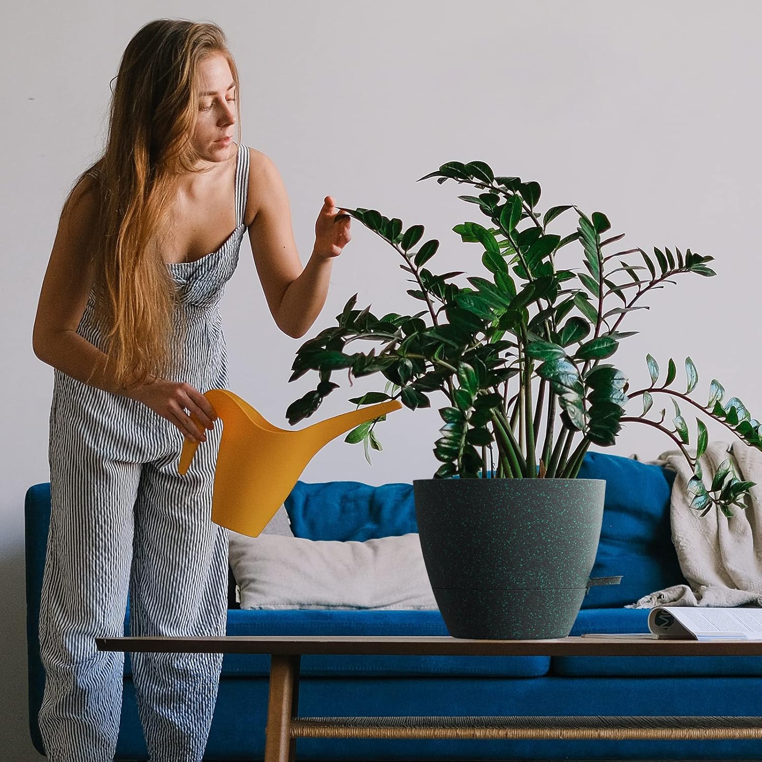 Buy 10 inch Self Watering Planters, 2 Pack Large Plastic Plant Pots