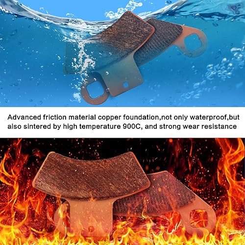 Miniatura 3 de Pastillas de freno sinterizadas delanteras y traseras para Trail Blazer 250 1999-2004, Trail Boss 325 2001-2002, Trail Boss 330 03-04, Sportsman 335