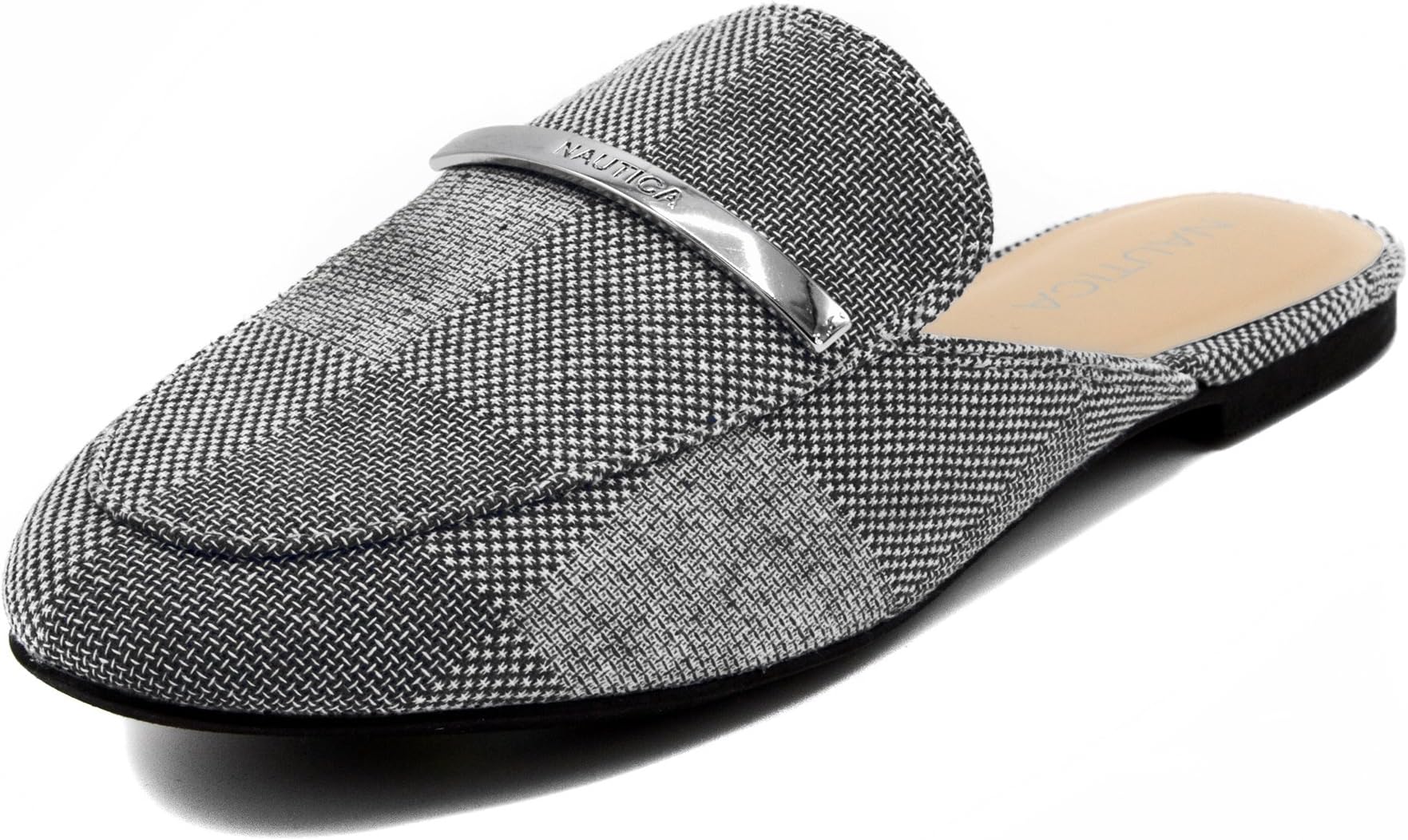 Nautica Women's Labella Mule Slide Backless Slip On Loafers-Black -8.5