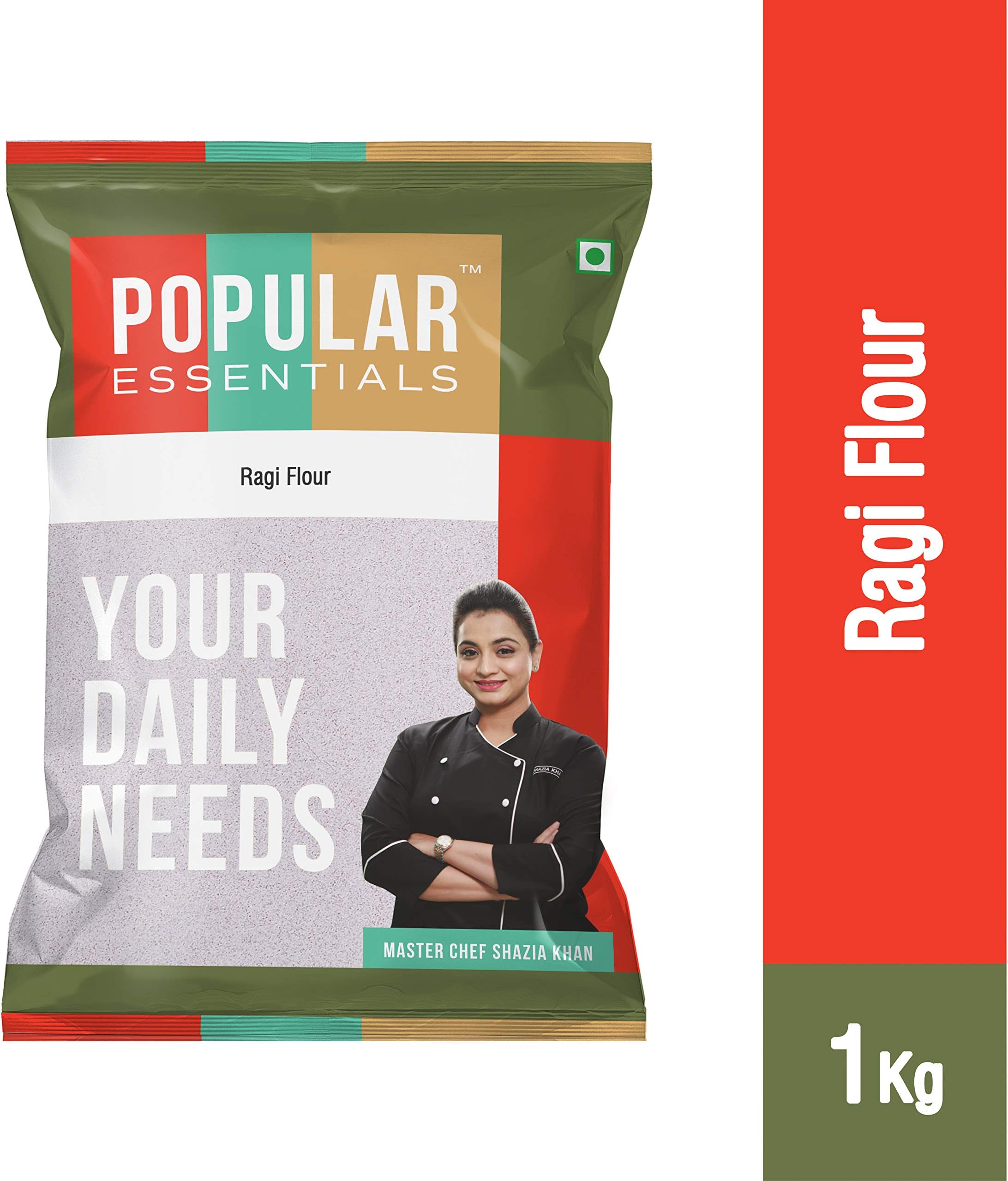 Popular Essentials Ragi Flour, 1kg