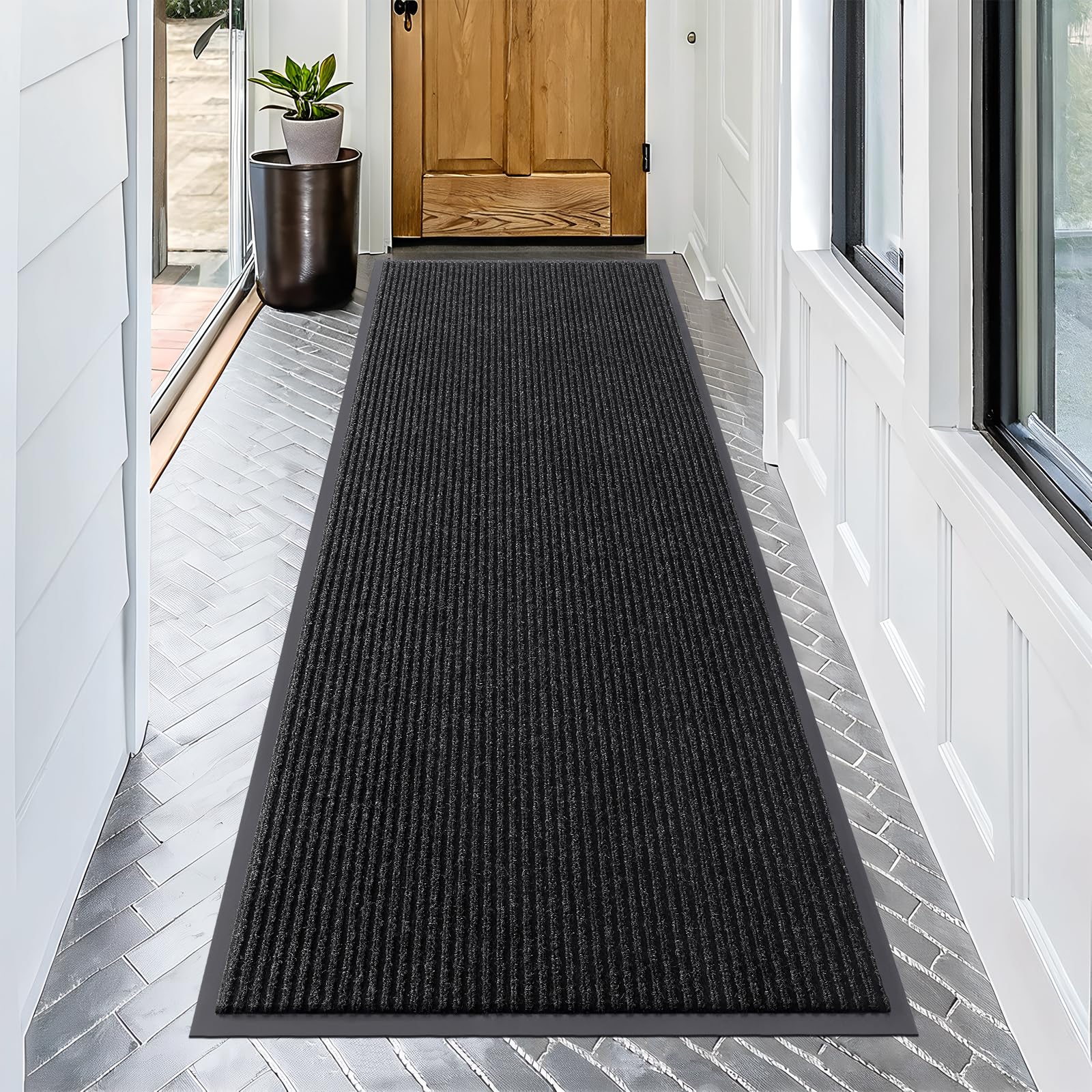 OLANLY Front Door Mat Indoor Outdoor Entrance, Waterproof Heavy Duty Doormat, Fade Resistant, Low Profile, Easy Clean Patio Porch Welcome Floor Mats for Entry, 29.5x17, Beige — view 141