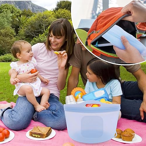 Miniatura 6 de Palksky Bolsas de vapor grandes de silicona para microondas para biberones de bebé, bolsas de vapor de silicona reutilizables para piezas de