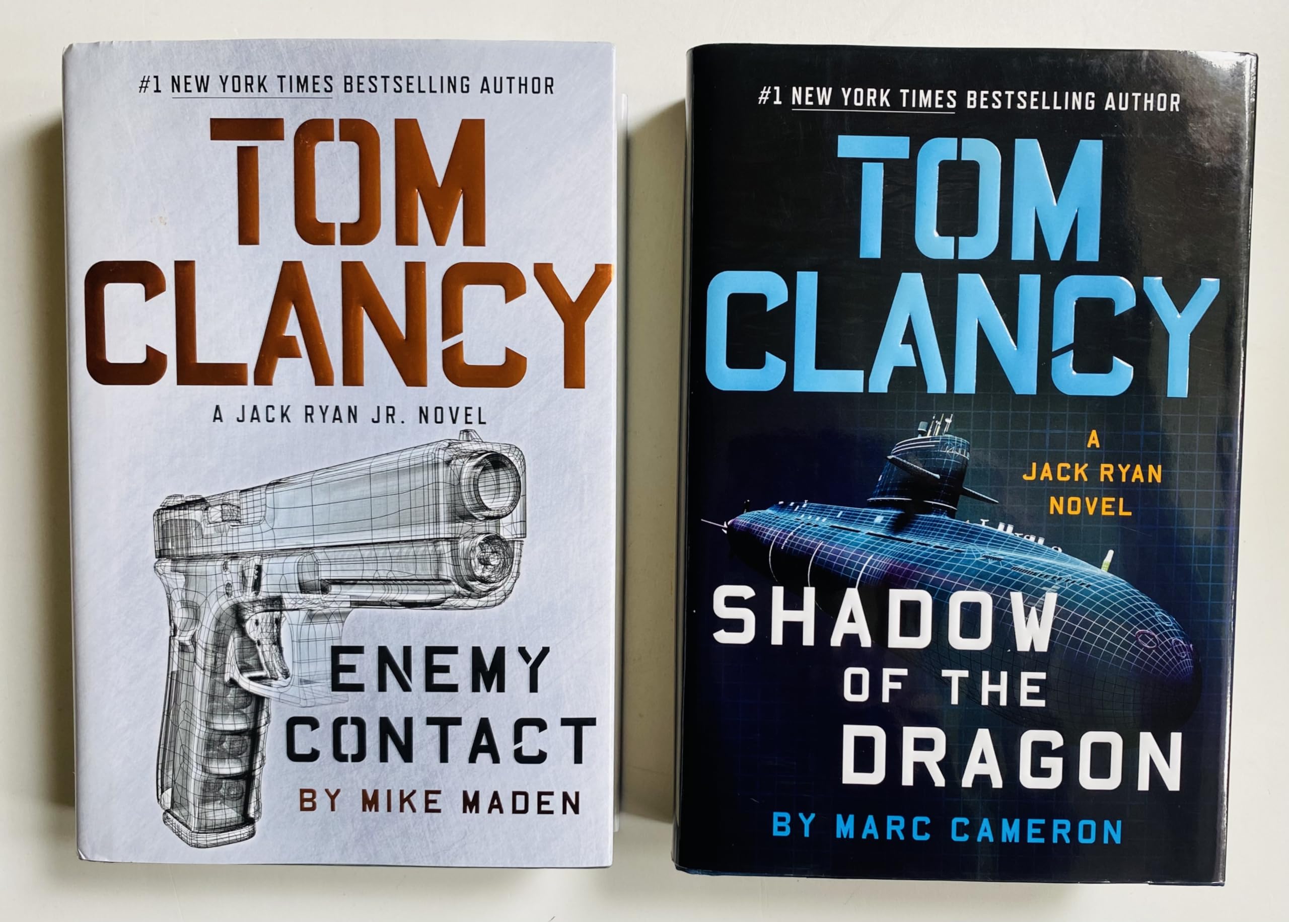 2 Tom Clancy Books! 1) Enemy Contact 2) Shadow of the Dragon