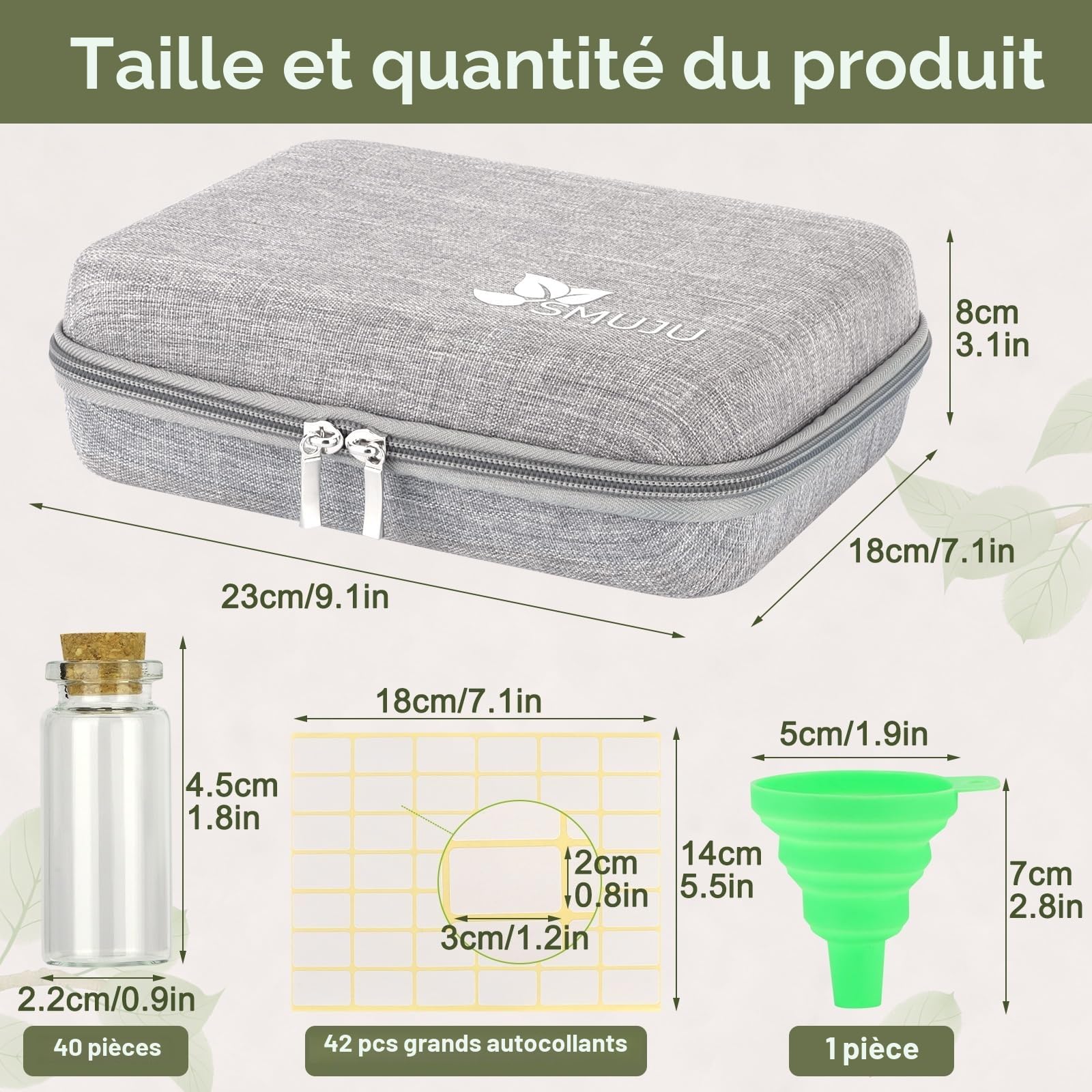 【40 Fentes】Boite à Graines, Rangement Graine Potager, Boîte de Stockage de Graines, Organisateur de Semences sac Étiquettes Autocollantes pour Stocker Graine de Fleurs, Tomates, Légumes et Plantes