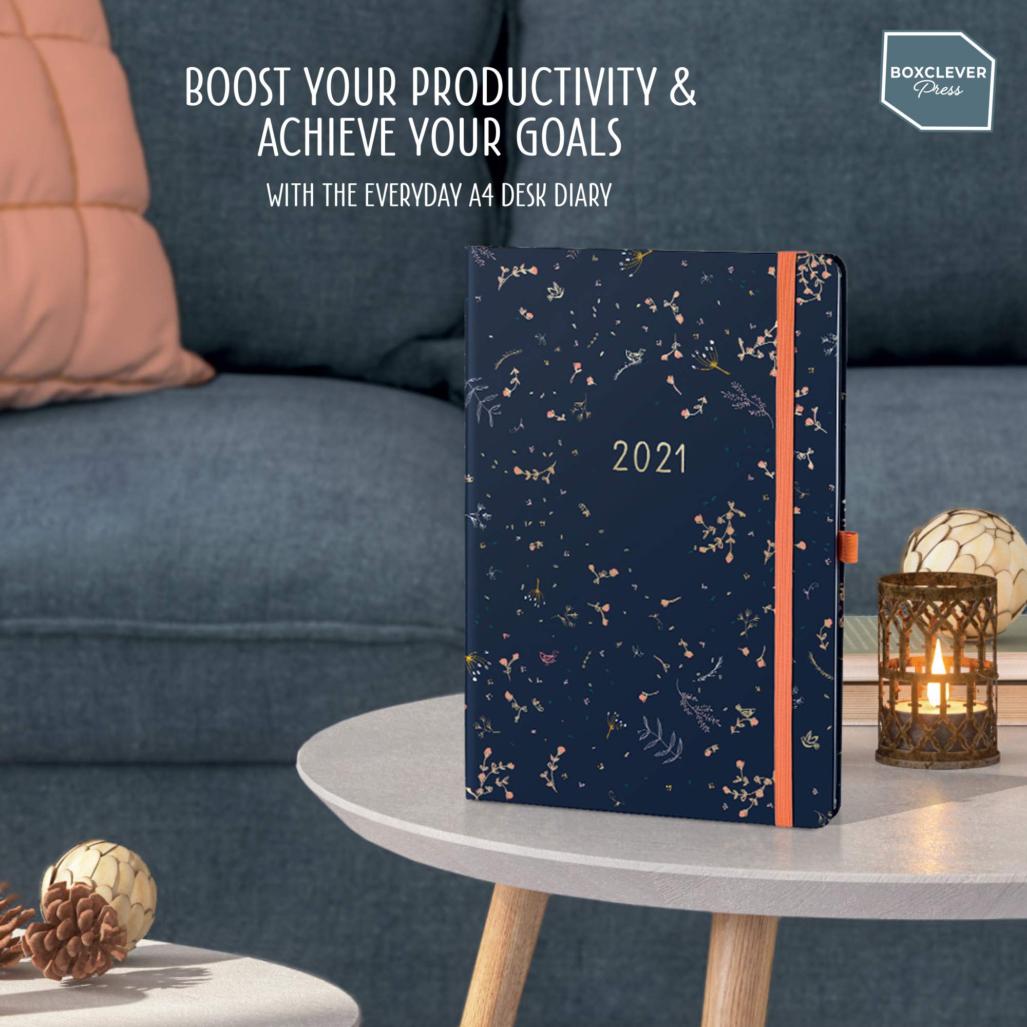 Boxclever Press Everyday 2021 Diary A4. New for 2021! Stunning Weekly