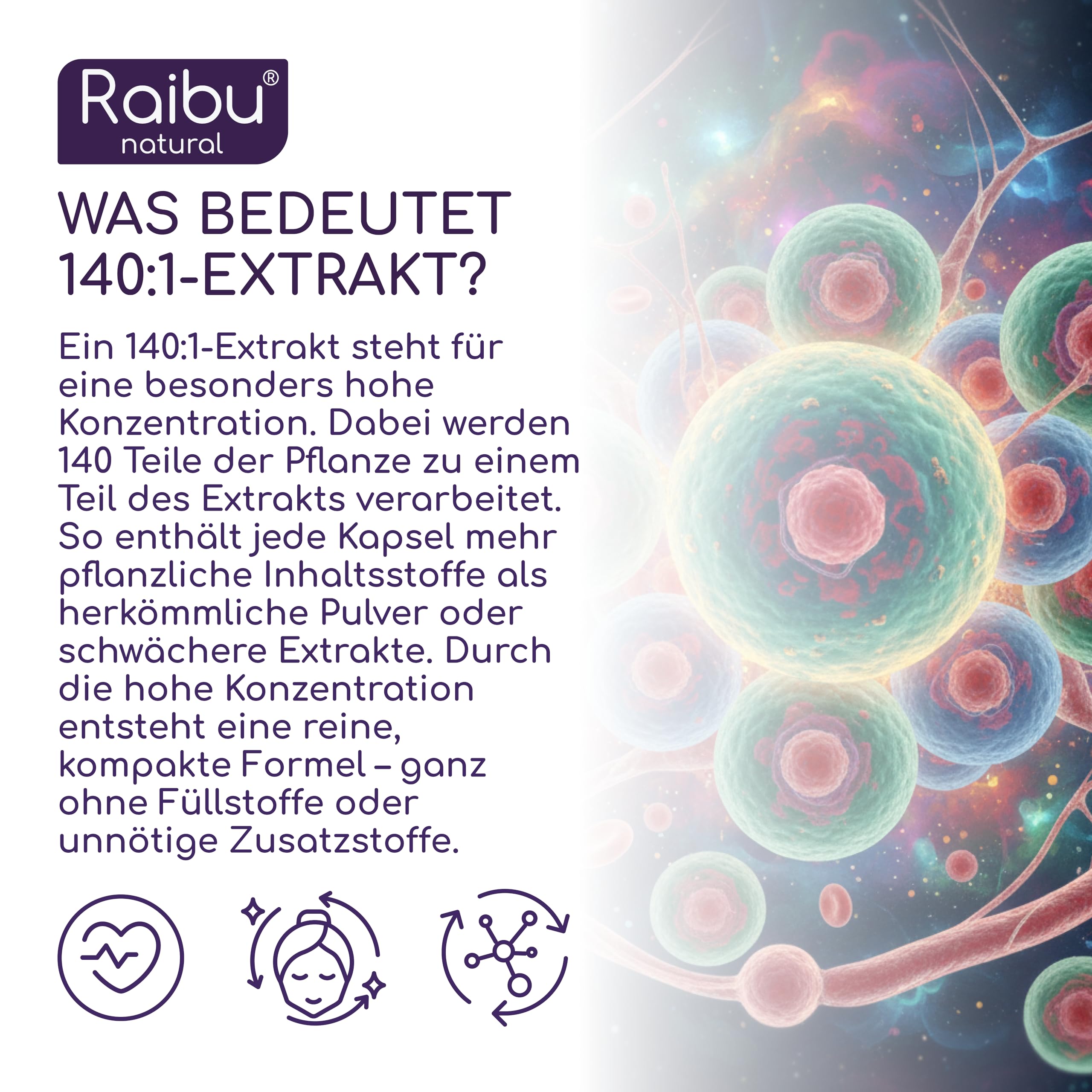 Resveratrol hochdosiert - 1050  mg (98%) Trans-Resveratrol pro Tag - 140:1 Extrakt (=147.500 mg japanischer Staudenknöterich Wurzel je Tagesdosis) - 60 Kapseln, vegan & ohne Zusatzstoffe